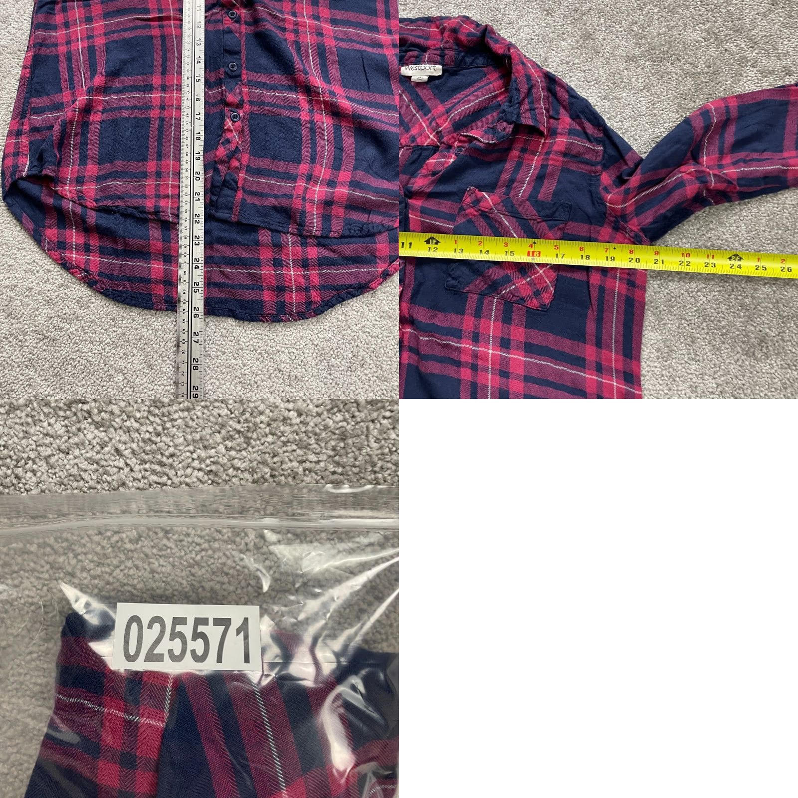 Vintage VINTAGE? No. Westport Shirt Women L Red Plaid Flannel Button-Up Casual Long Sleeve Size L / US 10 / IT 46 - 8 Thumbnail