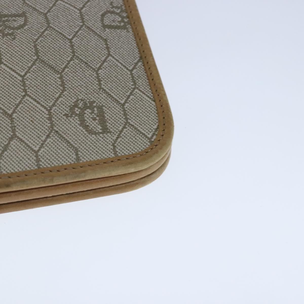 Dior DIOR Honeycomb Canvas Chain Shoulder Bag Beige Gold Size ONE SIZE - 16 Thumbnail