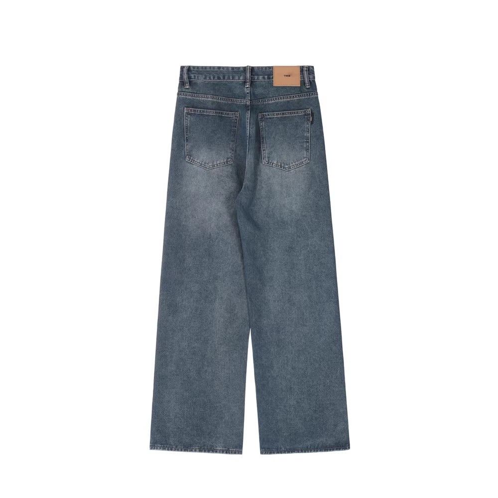 Japanese Brand × Jean Men's washed distressed casual straight jeans Size US 32 / EU 48 - 2 Thumbnail