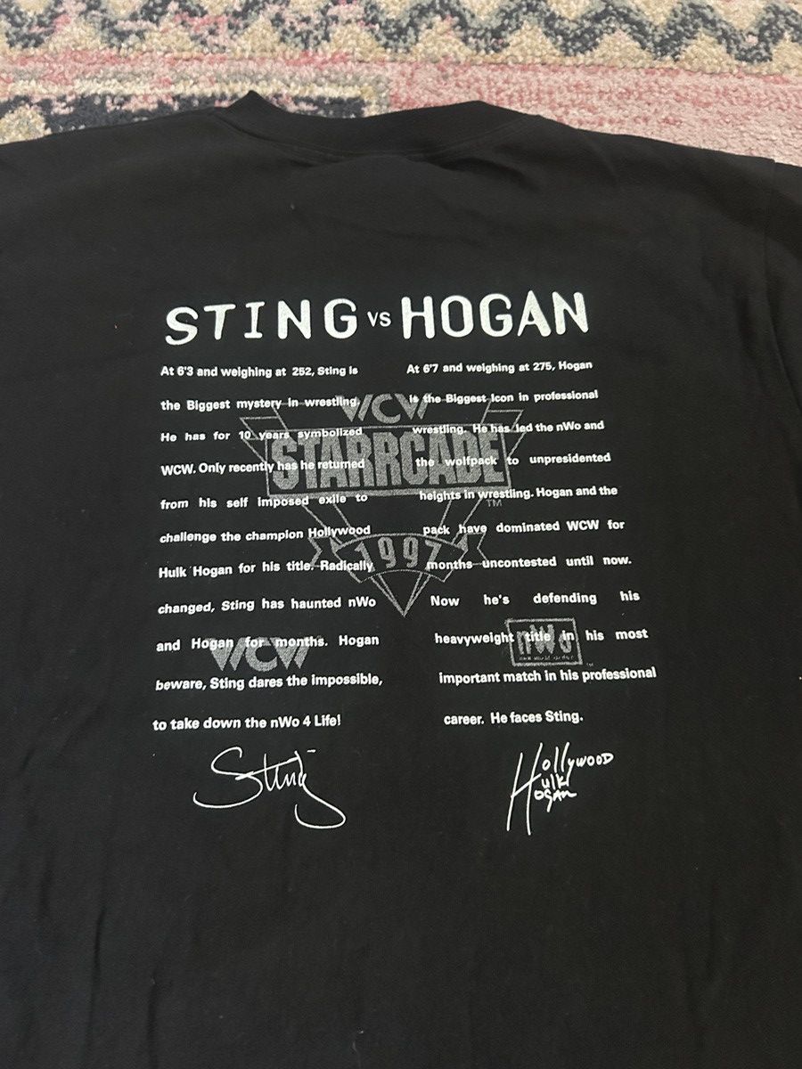 WCW/nWo Vintage 90s WCW Starrcade 1997 Sting vs Hogan Shirt Size US M / EU 48-50 / 2 - 5 Thumbnail