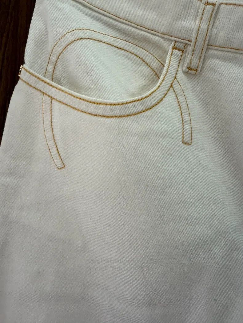 Chanel Chanel White jeans Size 26" / US 2 / IT 38 - 3 Thumbnail