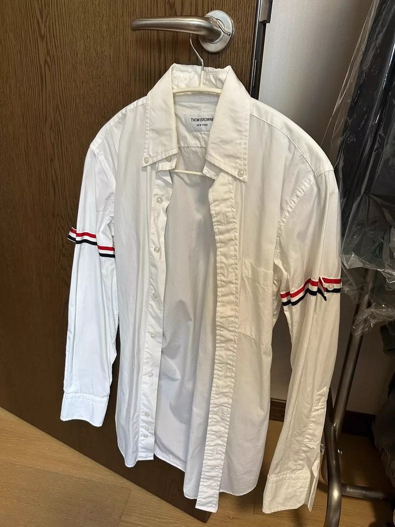 Thom Browne THOM BROWNE Size 0 White Shirt - dmc Size US XS / EU 42 / 0 - 1 Thumbnail