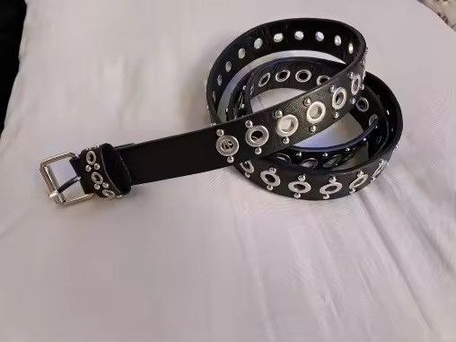 Japanese Brand × Leather PU Leather Rivet Thin Belt Size ONE SIZE - 1 Thumbnail