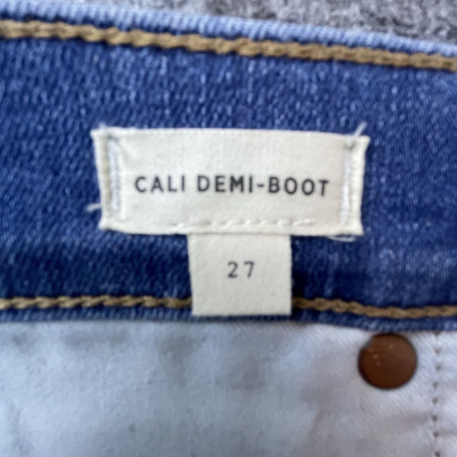 Madewell Madewell Jeans Womens 27 Cali Demi Boot Stretch Button Fly Size 27" / US 4 / IT 40 - 4 Thumbnail