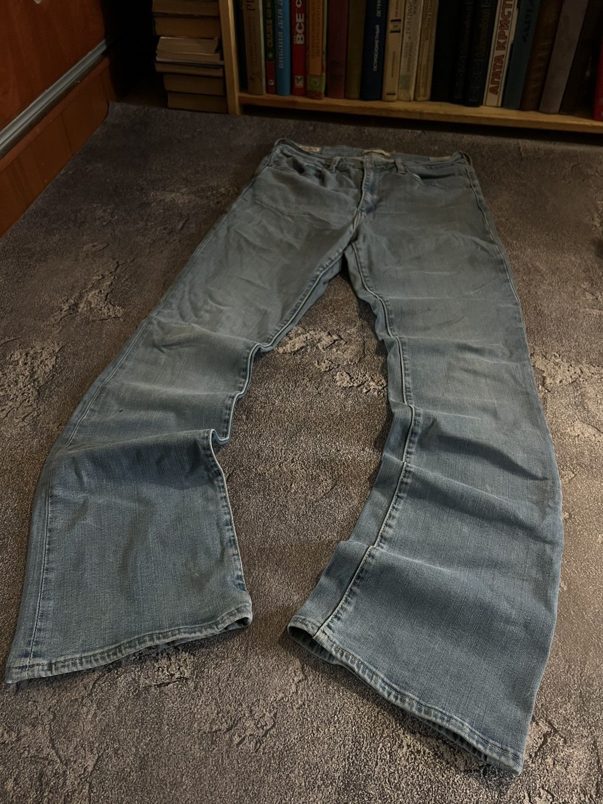 Vintage RARE Flared Vintage Levis / Y2K Light Glamour Style 90s Size US 30 / EU 46 - 2 Thumbnail