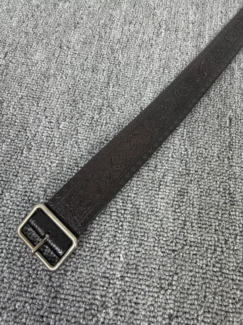 Saint Laurent Paris Saint Laurent Paris Paisley carved long rectangular buckle Size ONE SIZE - 4 Thumbnail