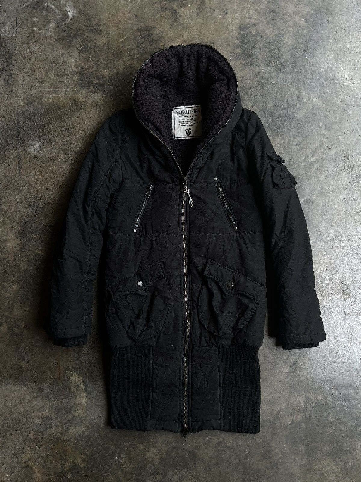 Isamu Katayama Backlash JAPANESE SPIRALGIRL FULL ZIP PARKA GOTHIC SEDITIONARIES PUNK Size US M / EU 48-50 / 2 - 3 Thumbnail