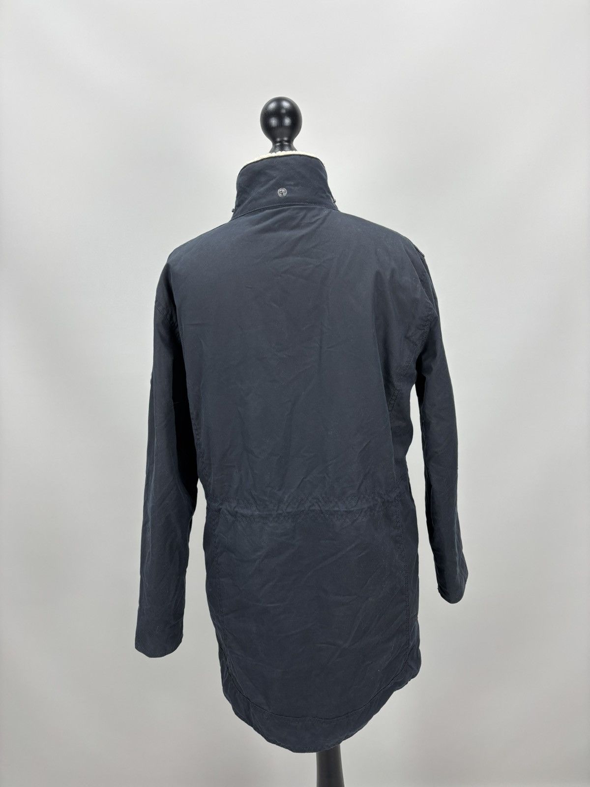 Barbour Womens waxed jacket Barbour Carribena Size 10 Color Blue Size L / US 10 / IT 46 - 7 Thumbnail