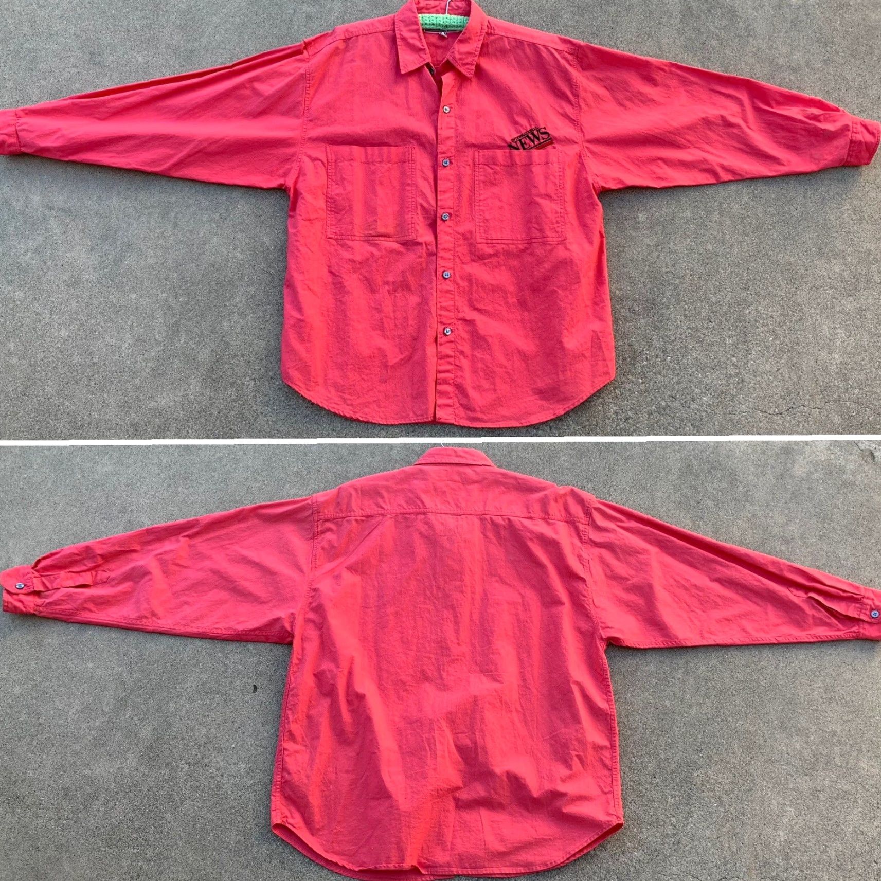 Vintage VINTAGE International News shirt Cotton size M 80s 1980s urban streetwear Long Sleeve Button-Front Mens Size US M / EU 48-50 / 2 - 5 Thumbnail
