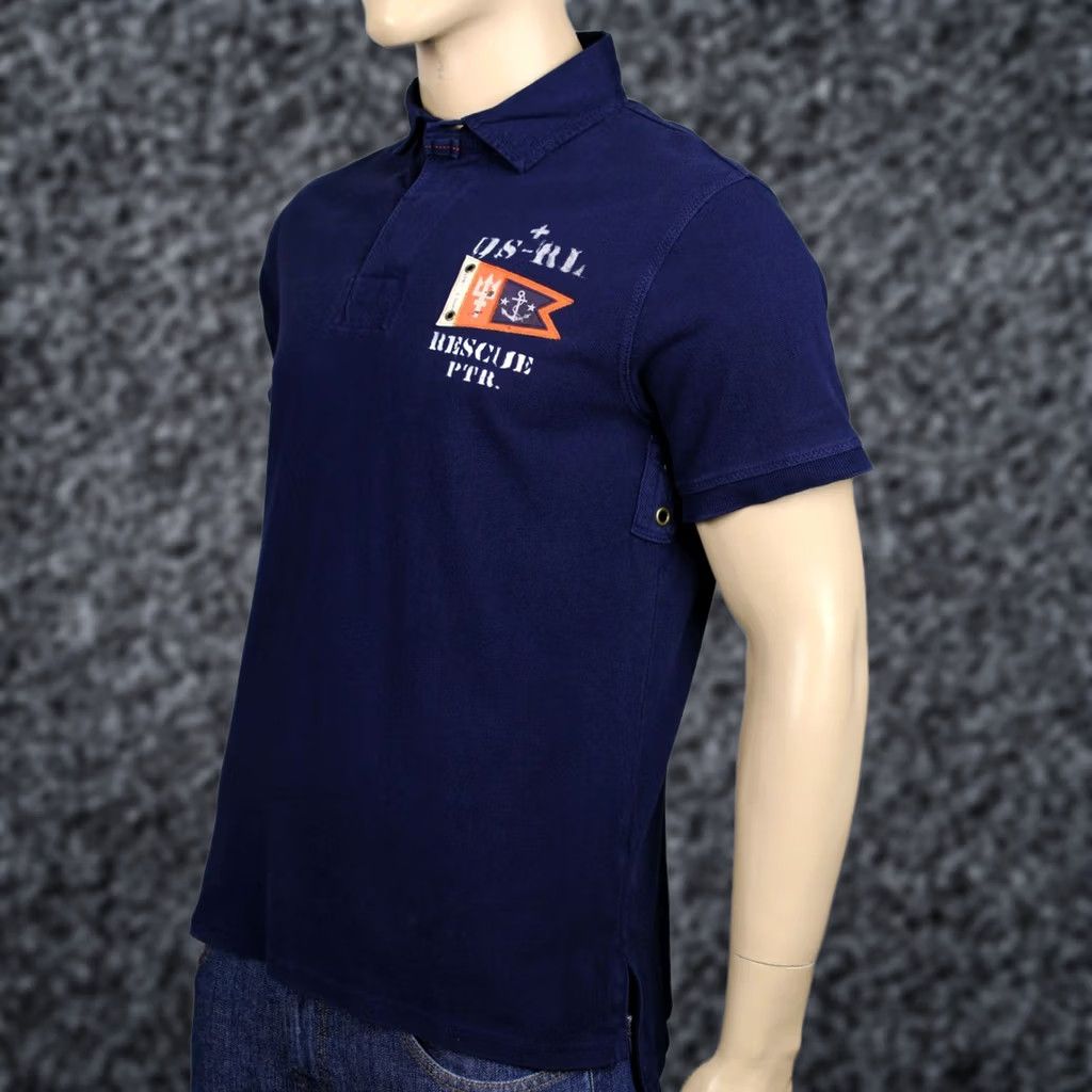 Polo Ralph Lauren Ralph Lauren Small Navy Custom Fit Polo Coast Guard Nautical Shirt NWT Size US S / EU 44-46 / 1 - 1 Thumbnail