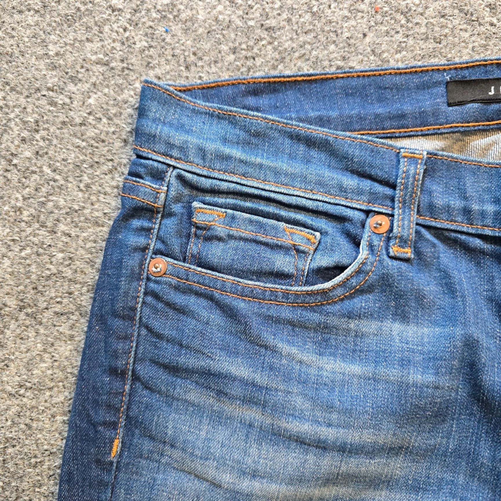 J Brand J Brand Jeans Womens 25 Blue Karma Mid Rise Super Skinny Stretch Casual Jeans Size 42" / US 20 - 3 Thumbnail
