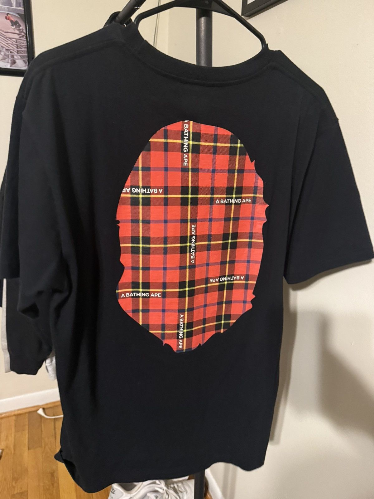 Bape Rare Plaid Bape Tee Size US L / EU 52-54 / 3 - 2 Thumbnail