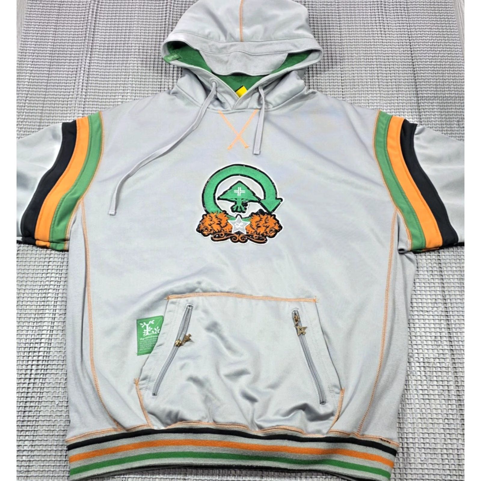 Roots VINTAGE LRG Roots Equipment Hooded Pullover Jacket 4XL Men Gray Knit Lions Rare Size US XXL / EU 58 / 5 - 4 Thumbnail