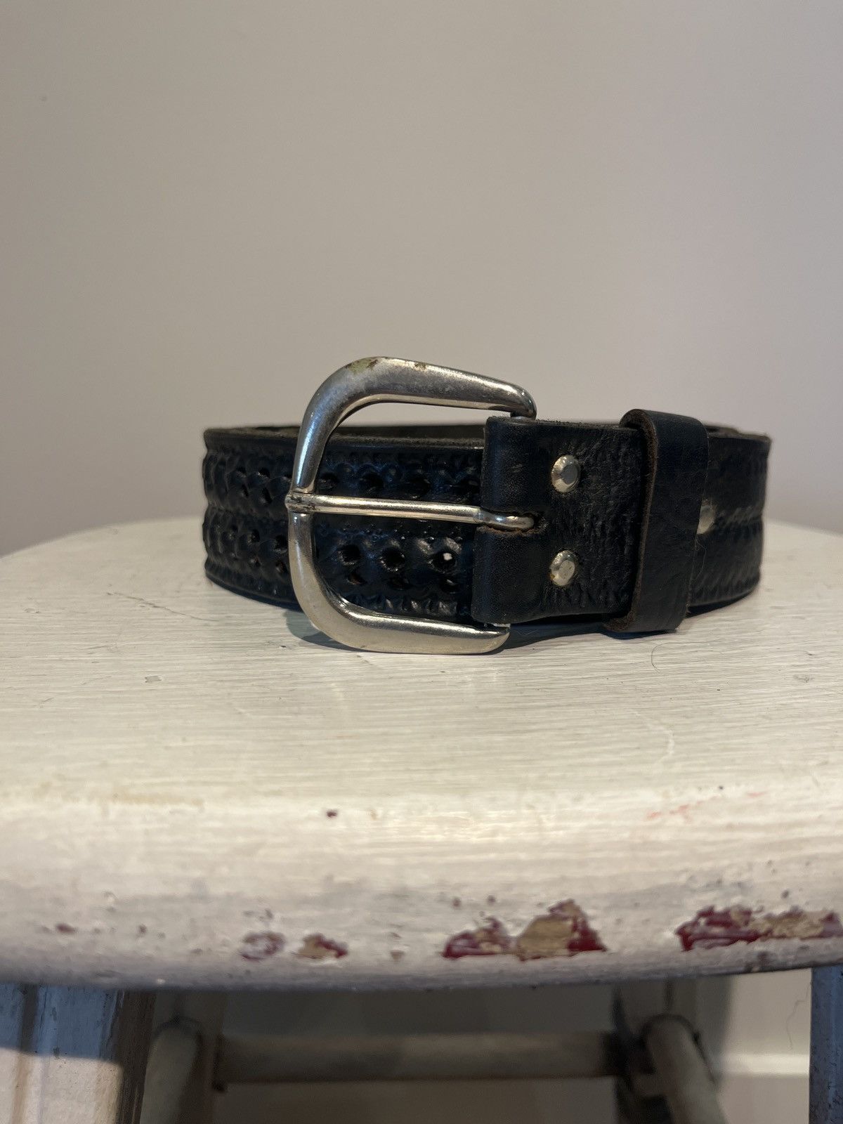 Vintage leather belt from Morocco