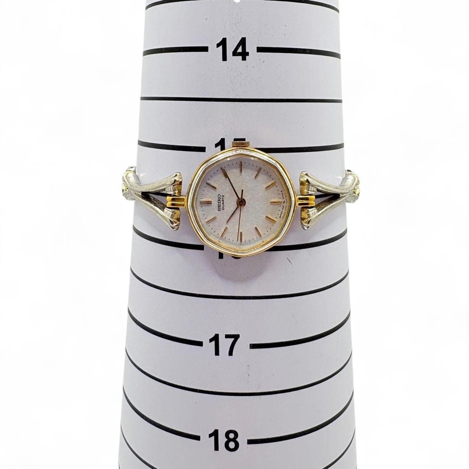 Seiko Seiko - Vintage Quartz Ladies Watch Two-Tone Bracelet Size ONE SIZE - 9 Thumbnail