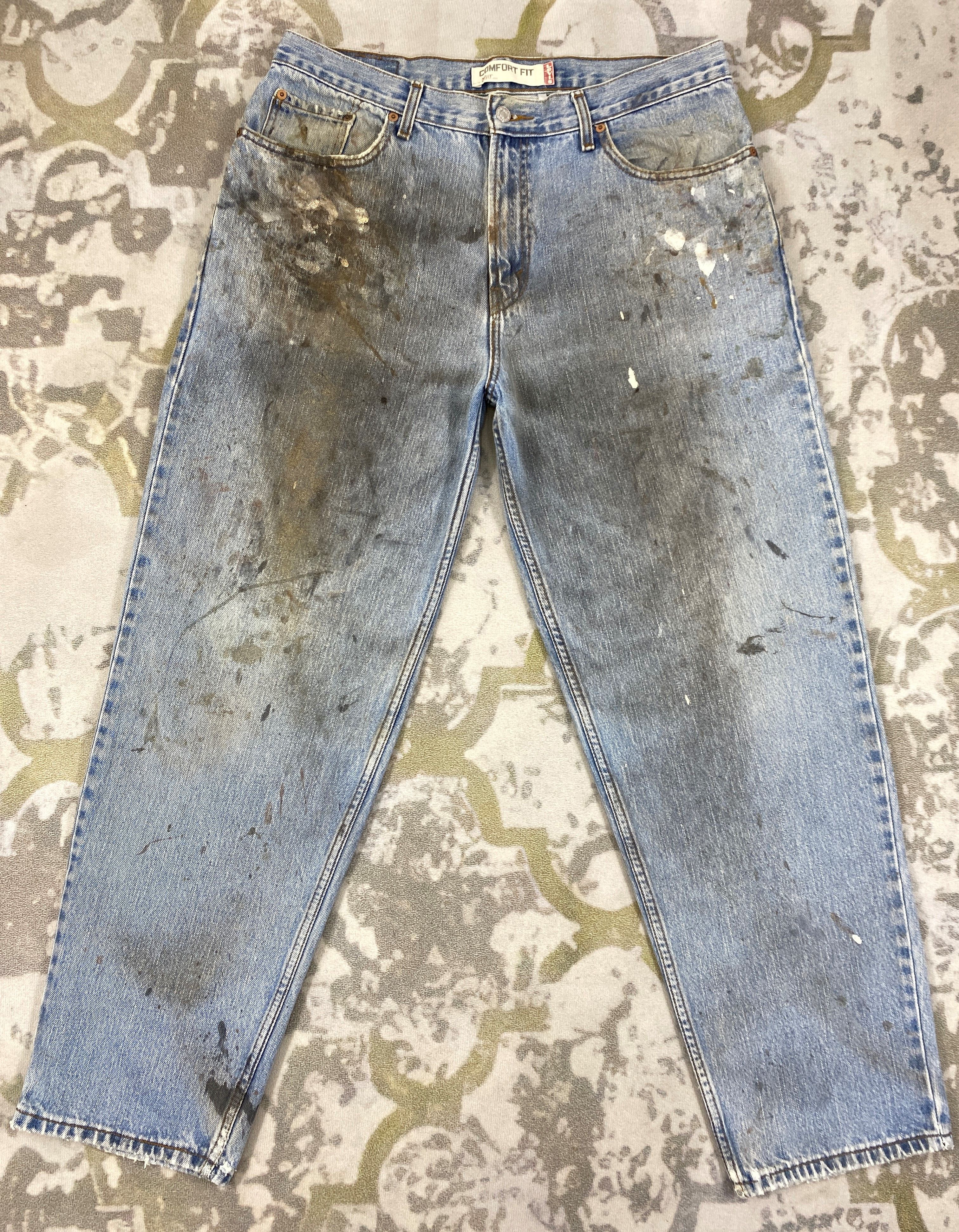 Levi's Dirty Used Blue Vintage Levi's 560 36x31.5 Denim -JN1911 Size US 36 / EU 52 - 1 Thumbnail