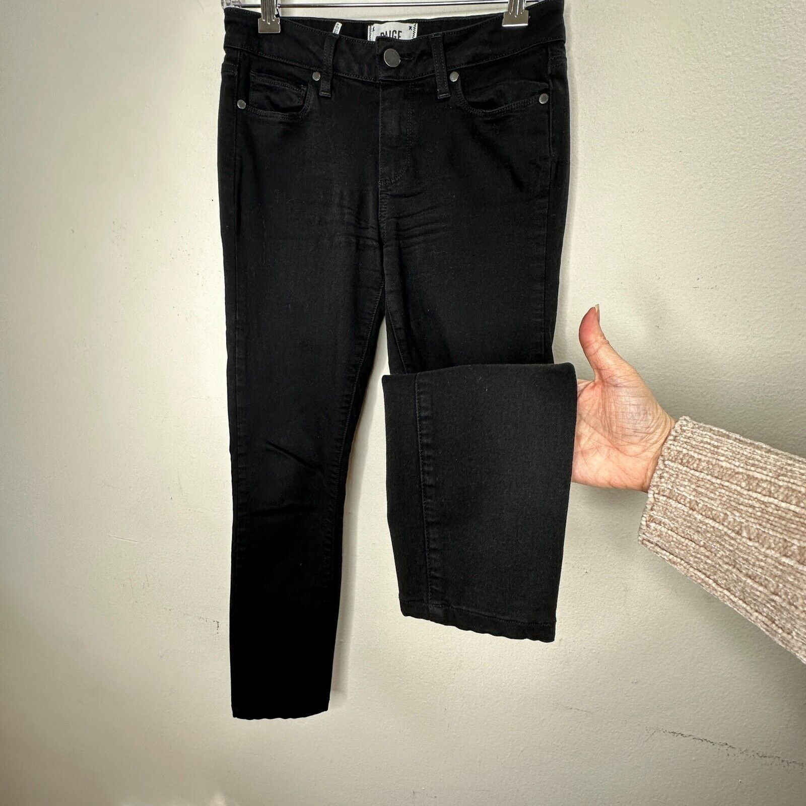 Paige Paige Black Shadow Verdugo Ultra Skinny Jeans 5 Pocket 27 Size 27" / US 4 / IT 40 - 3 Thumbnail