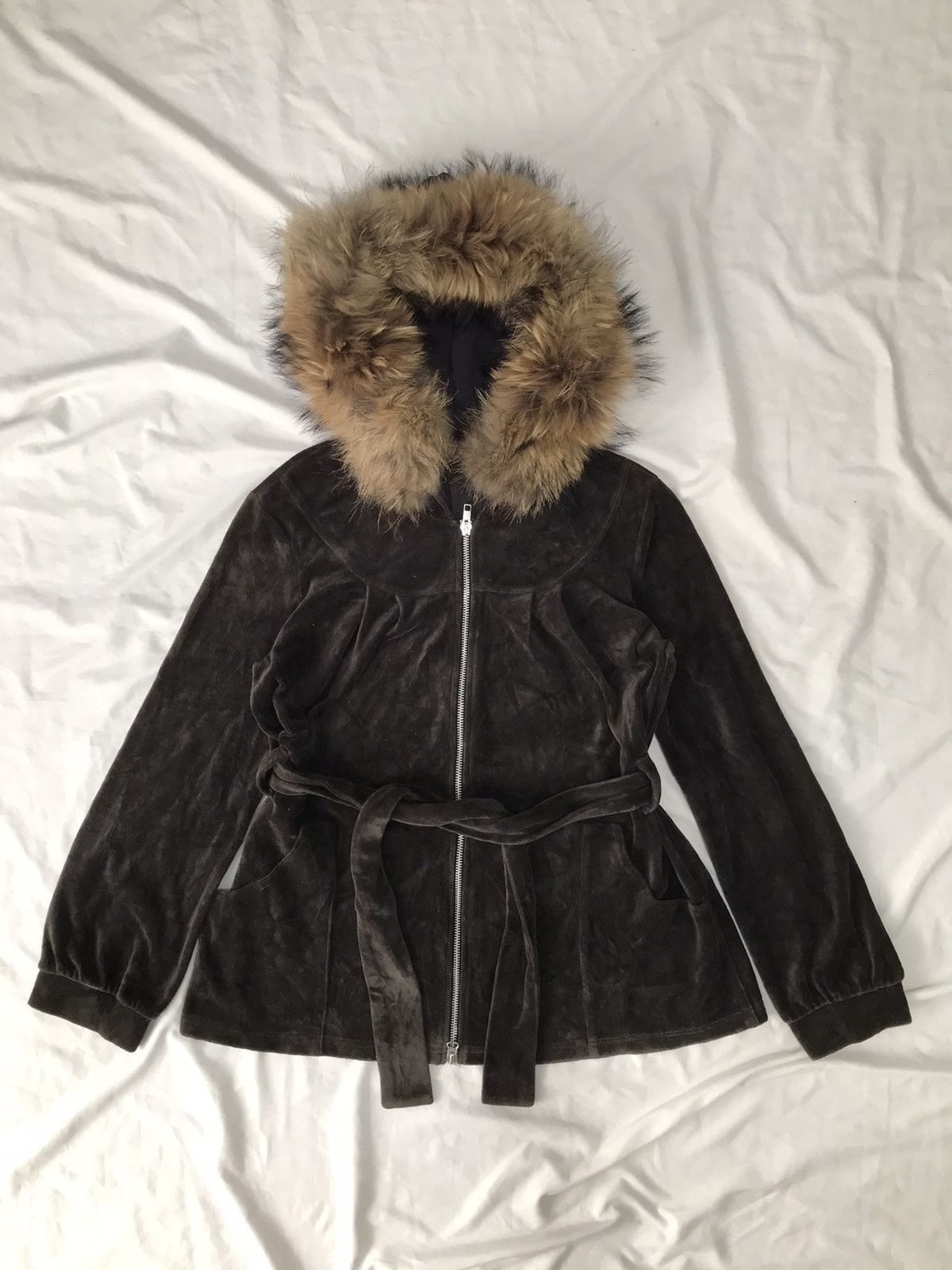 image of Hysteric Glamour x Vintage Velvet Fur Hoodie Sabena Japan, Men's (Size Medium)