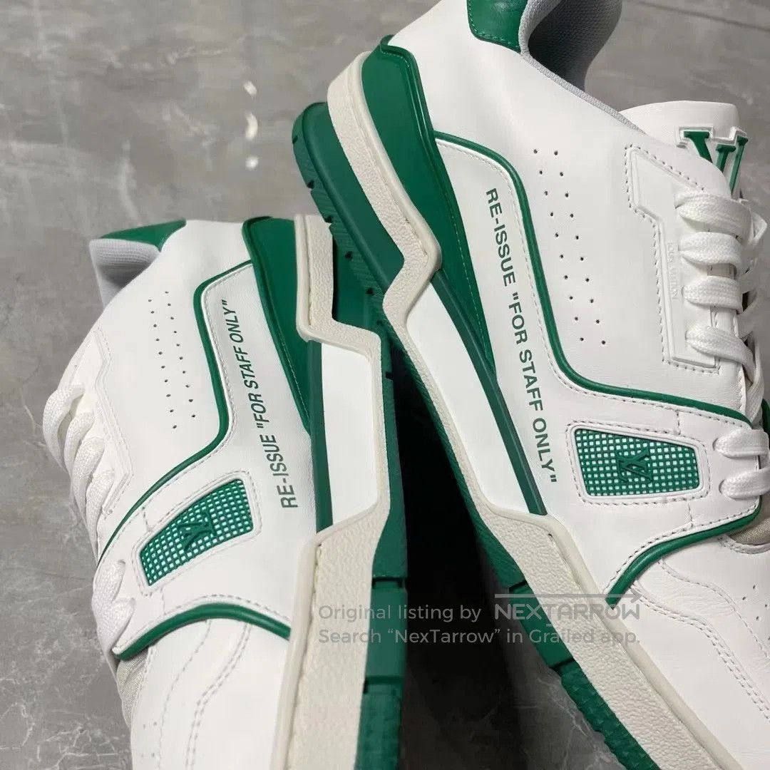 Louis Vuitton Louis Vuitton White Green Trainer Limited. Size US 8.5 / EU 41-42 - 2 Thumbnail