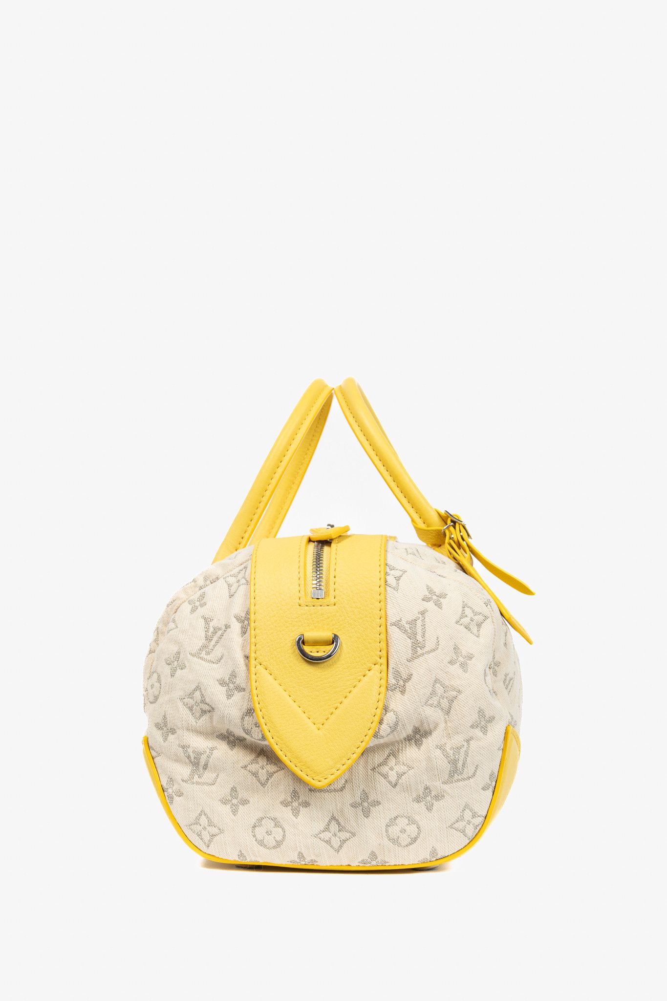 Louis Vuitton Louis Vuitton SS/12 Squat MM Denim Jaune Handbag Size ONE SIZE - 3 Thumbnail
