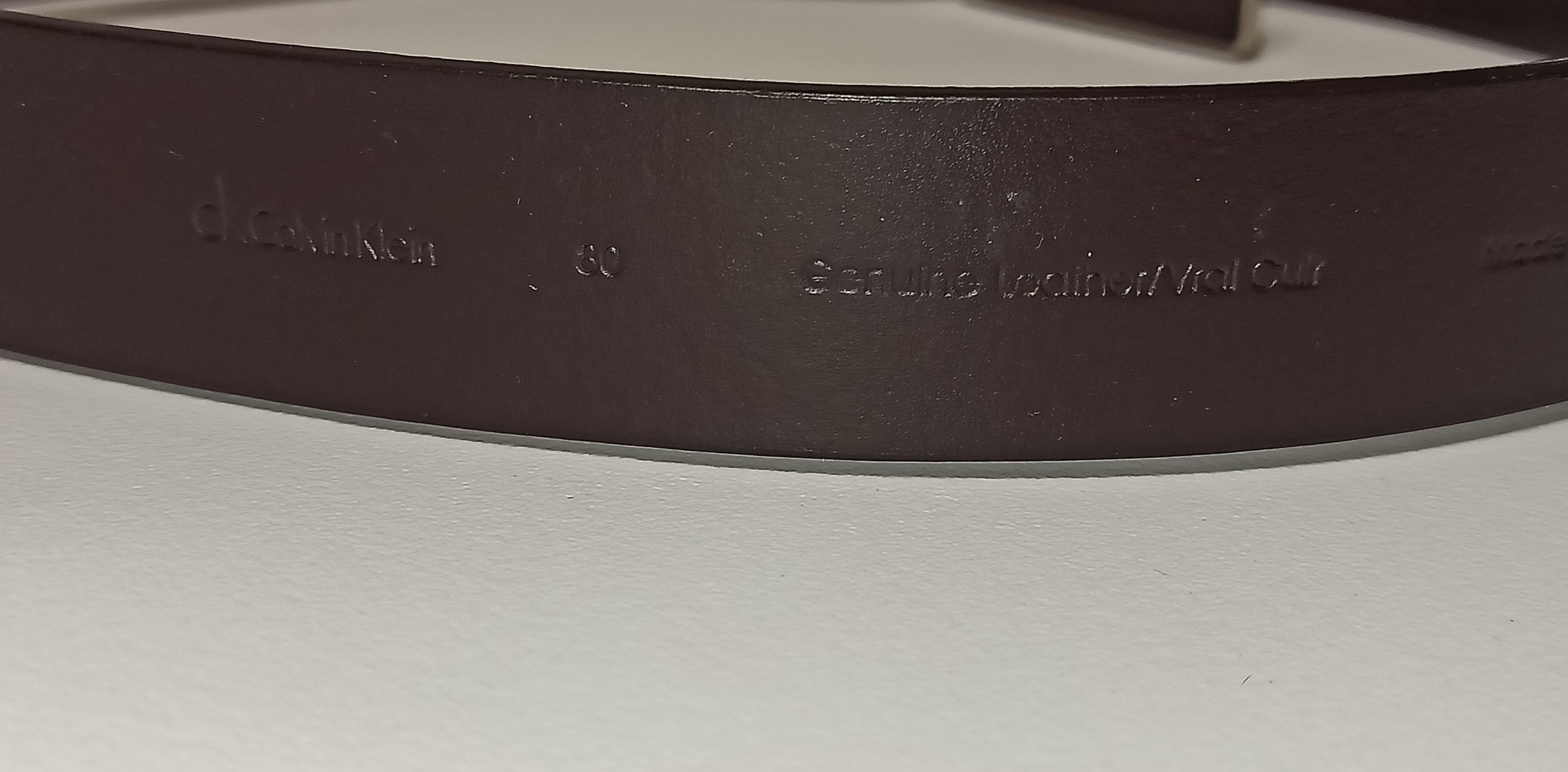Calvin Klein × Vintage Calvin Klein Leather Belt Size ONE SIZE - 4 Thumbnail