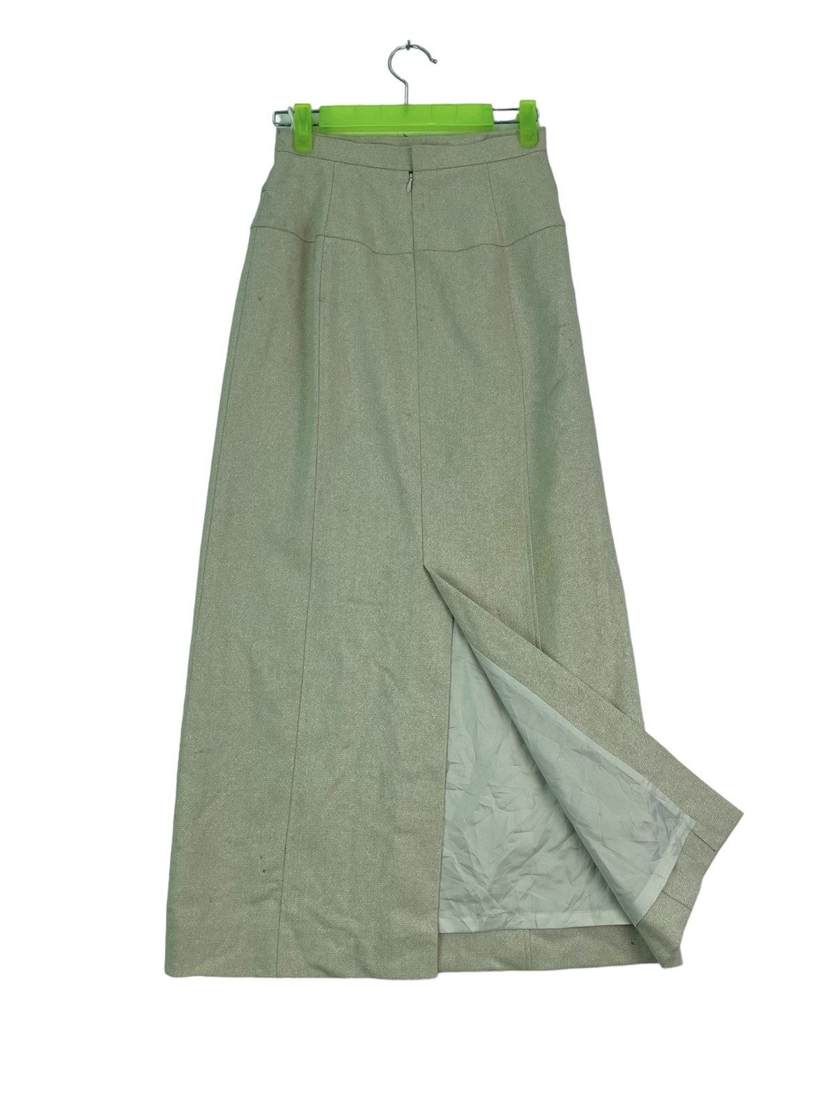 Courreges Vtg rare 90s COURREGES high waist wool pencil skirt Size 24" / US 00 / IT 34 - 1 Thumbnail