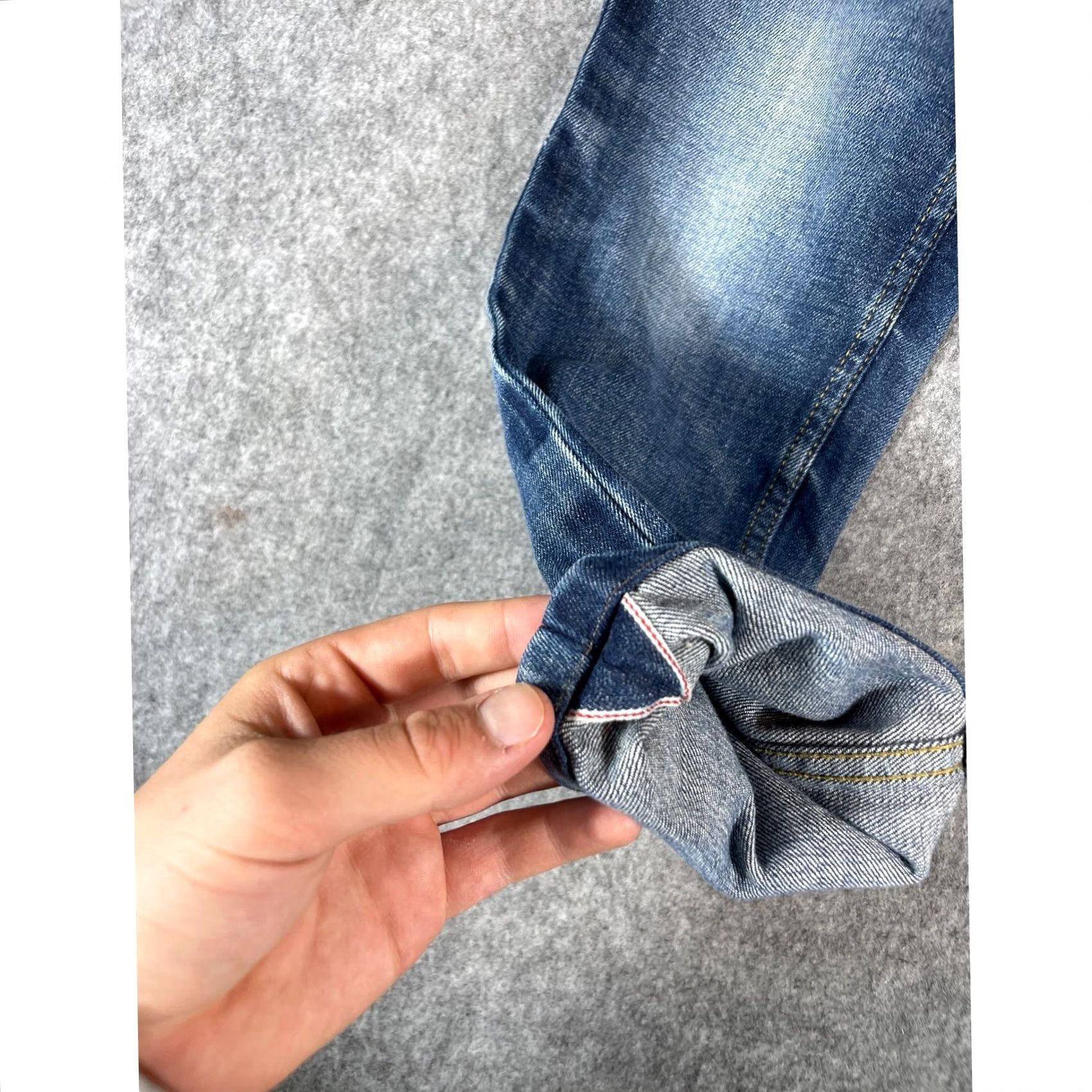 Vintage VINTAGE Supply & Industry Denim Slim Jeans Mens 28x26 Blue Button Fly Slim Skinny 5-Pocket Design Inseam 26 Size US 28 / EU 44 - 5 Thumbnail
