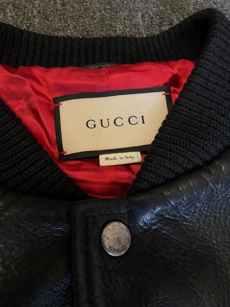 Gucci Gucci Men's Tiger Head Leather Jacket-2506 Size US S / EU 44-46 / 1 - 6 Thumbnail