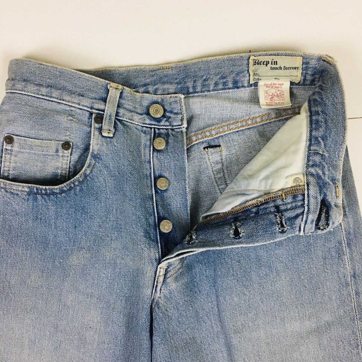 Japanese Brand Vintage System Japanese Straight Cut Selvedge Denim Size US 28 / EU 44 - 8 Thumbnail