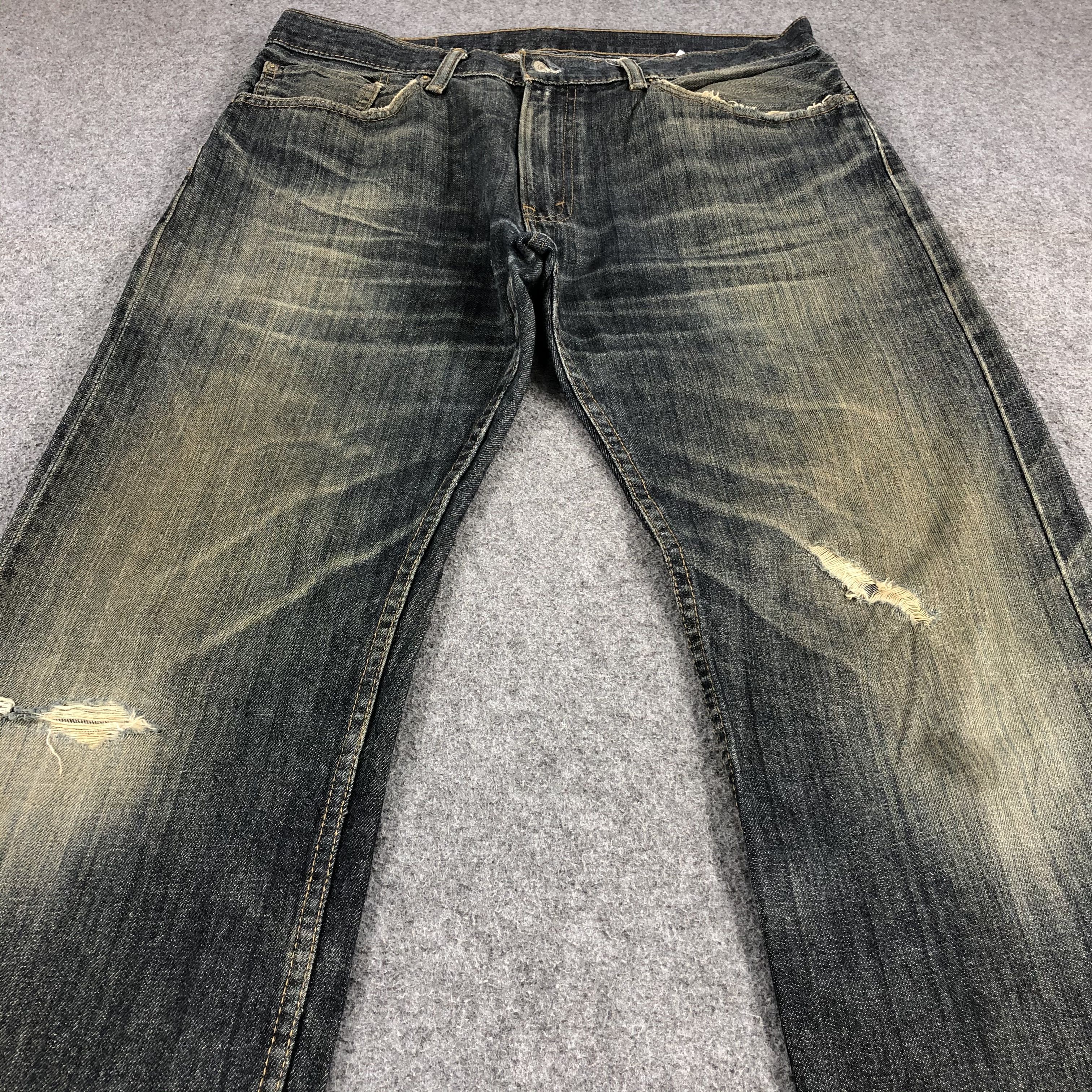 Levi's × Vintage Vintage Distress Mud Wash Levis 505 Jeans-JM1309 Size US 36 / EU 52 - 3 Thumbnail