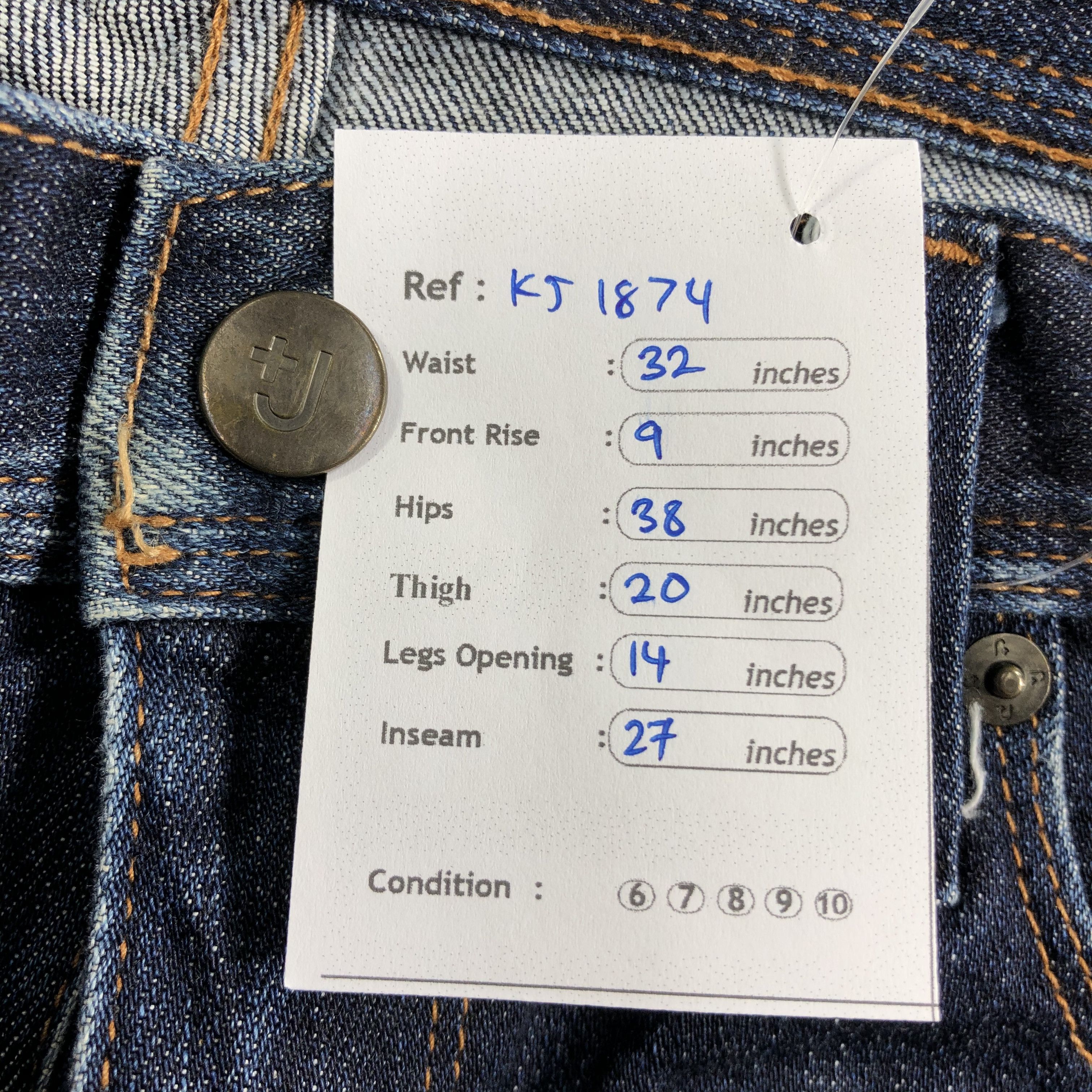 Uniqlo x Jill Sander Jeans Skinny Fit Straight Denim KJ1874
