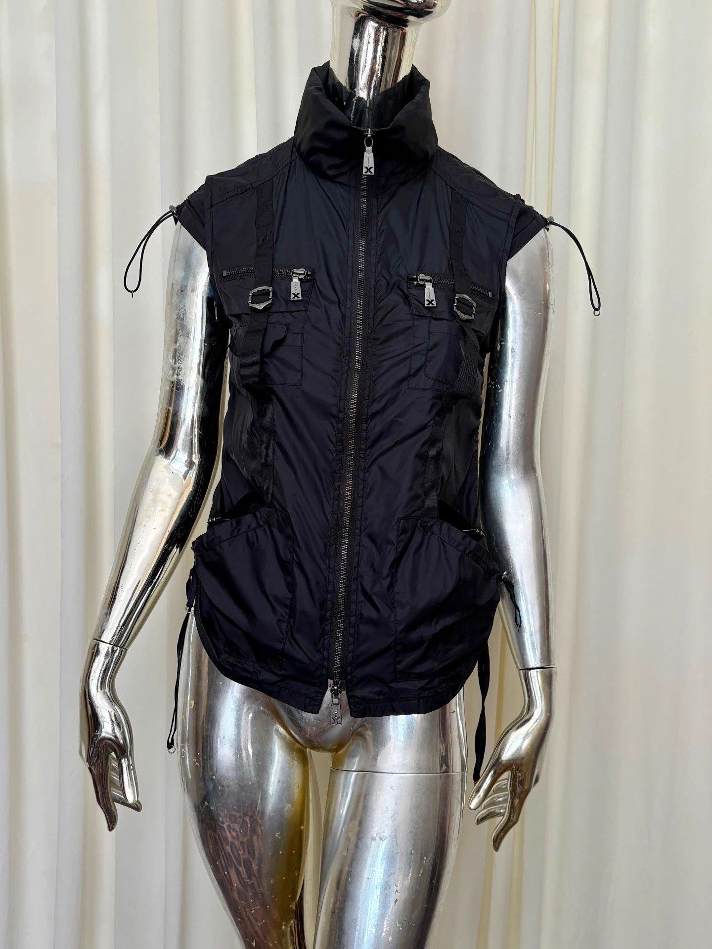 John Richmond Richmond Vtg Sleeveless Tactical Vest Nylon Adjustable Size M / US 6-8 / IT 42-44 - 2 Thumbnail