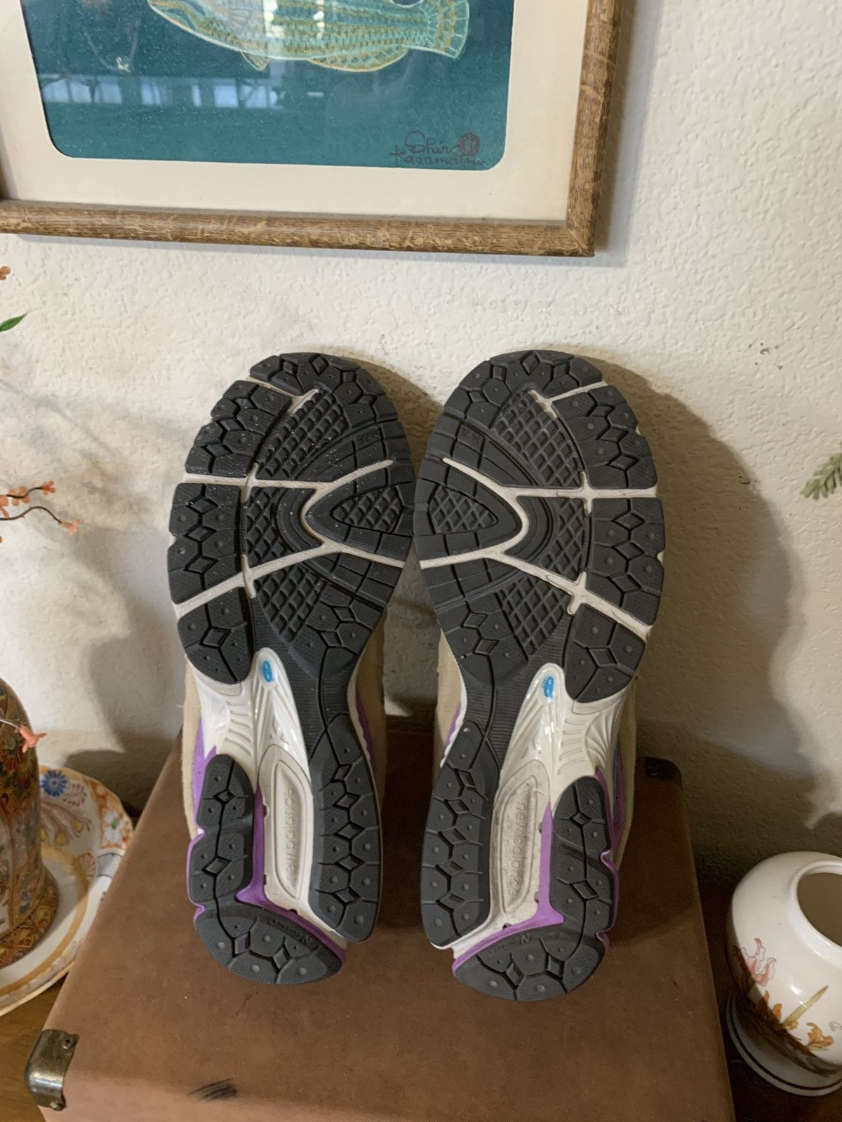 J.Crew × New Balance J Crew x New Balance 2002R sneakers Rain cloud/prism purple Size US 13 / EU 46 - 10 Thumbnail