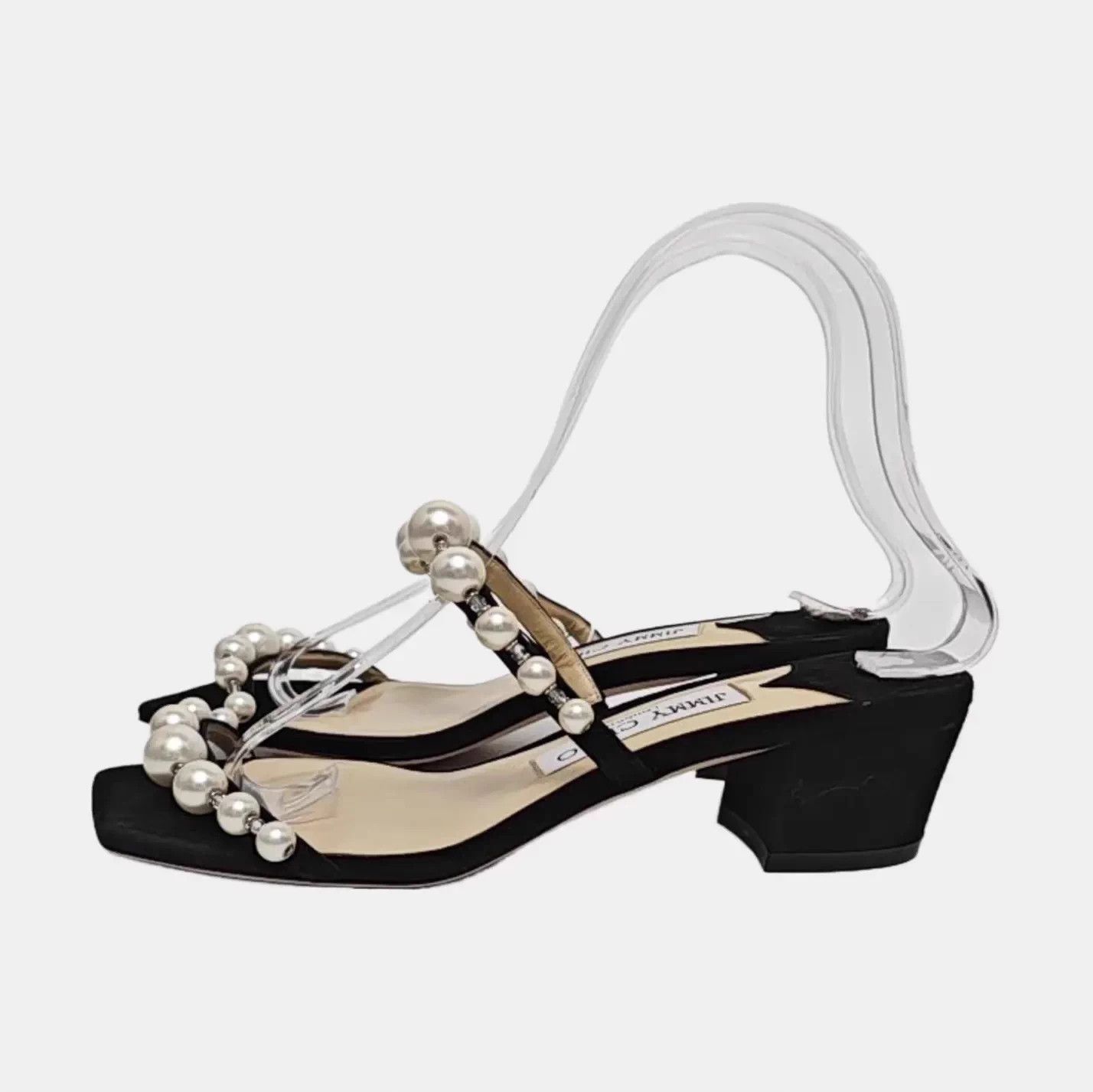 Jimmy Choo JIMMY CHOO pearl block heel sandal EU 35 Size US 4 / IT 34 - 6 Thumbnail