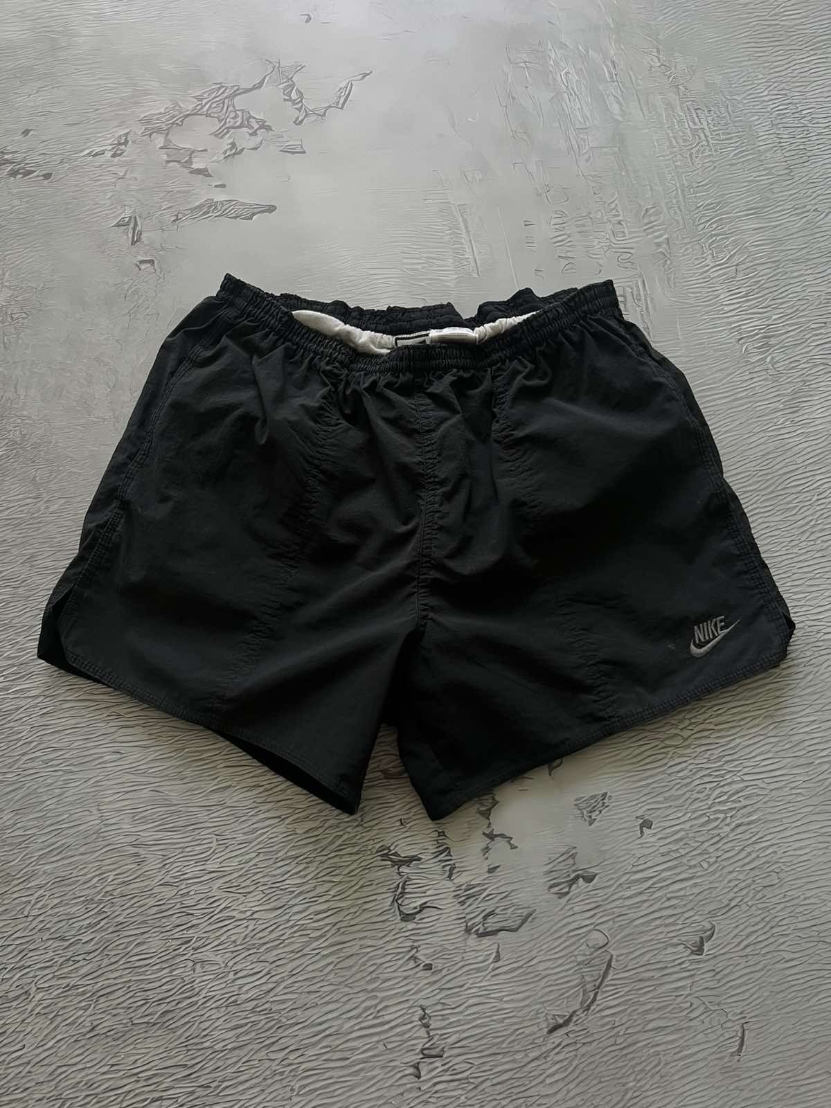 Nike 90s Nike Vintage Streetwear Shorts Black Label Size US 31 - 1 Thumbnail
