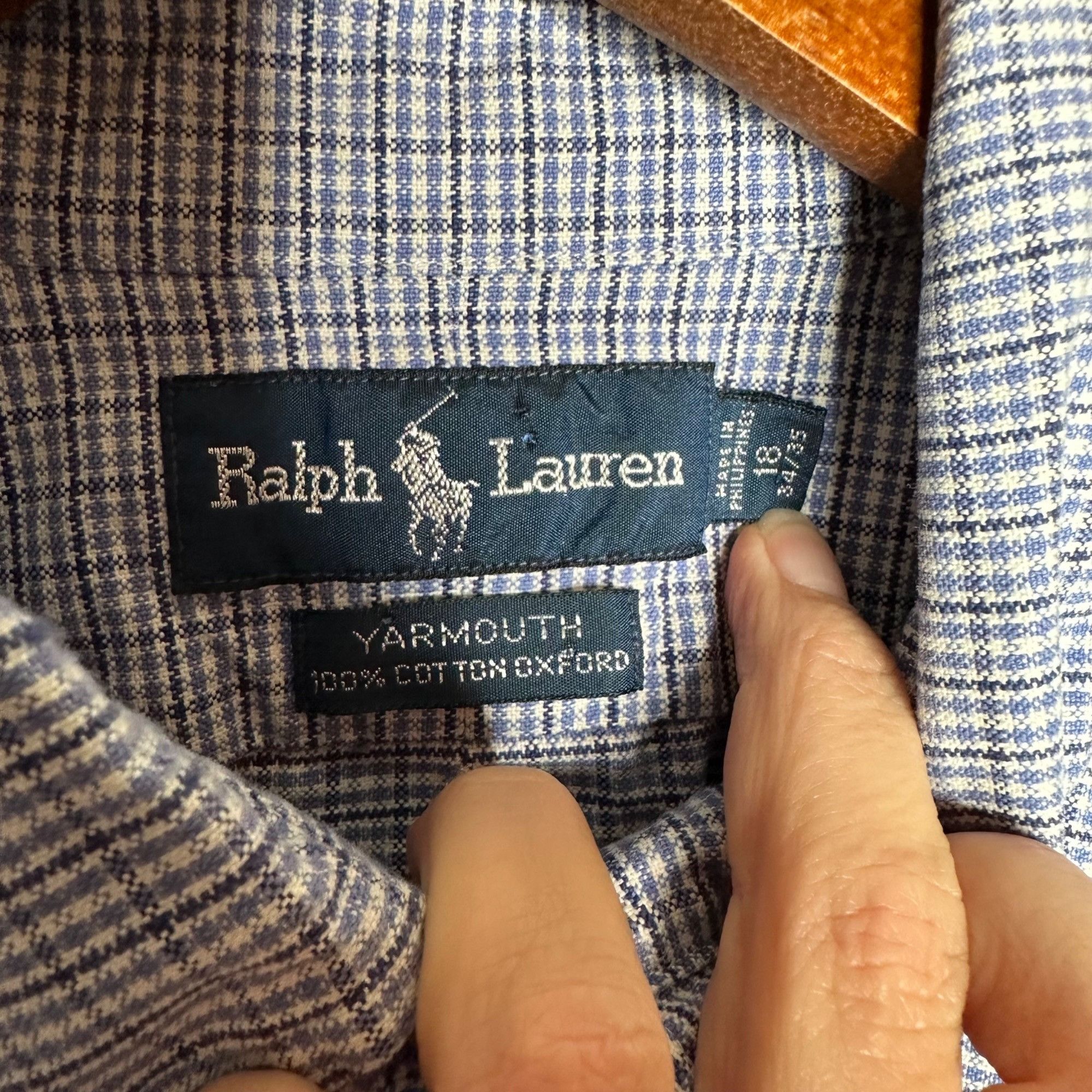 Ralph Lauren Ralph Lauren Yarmouth Long Sleeve Button down plaid blue 100 Size US XXL / EU 58 / 5 - 4 Thumbnail