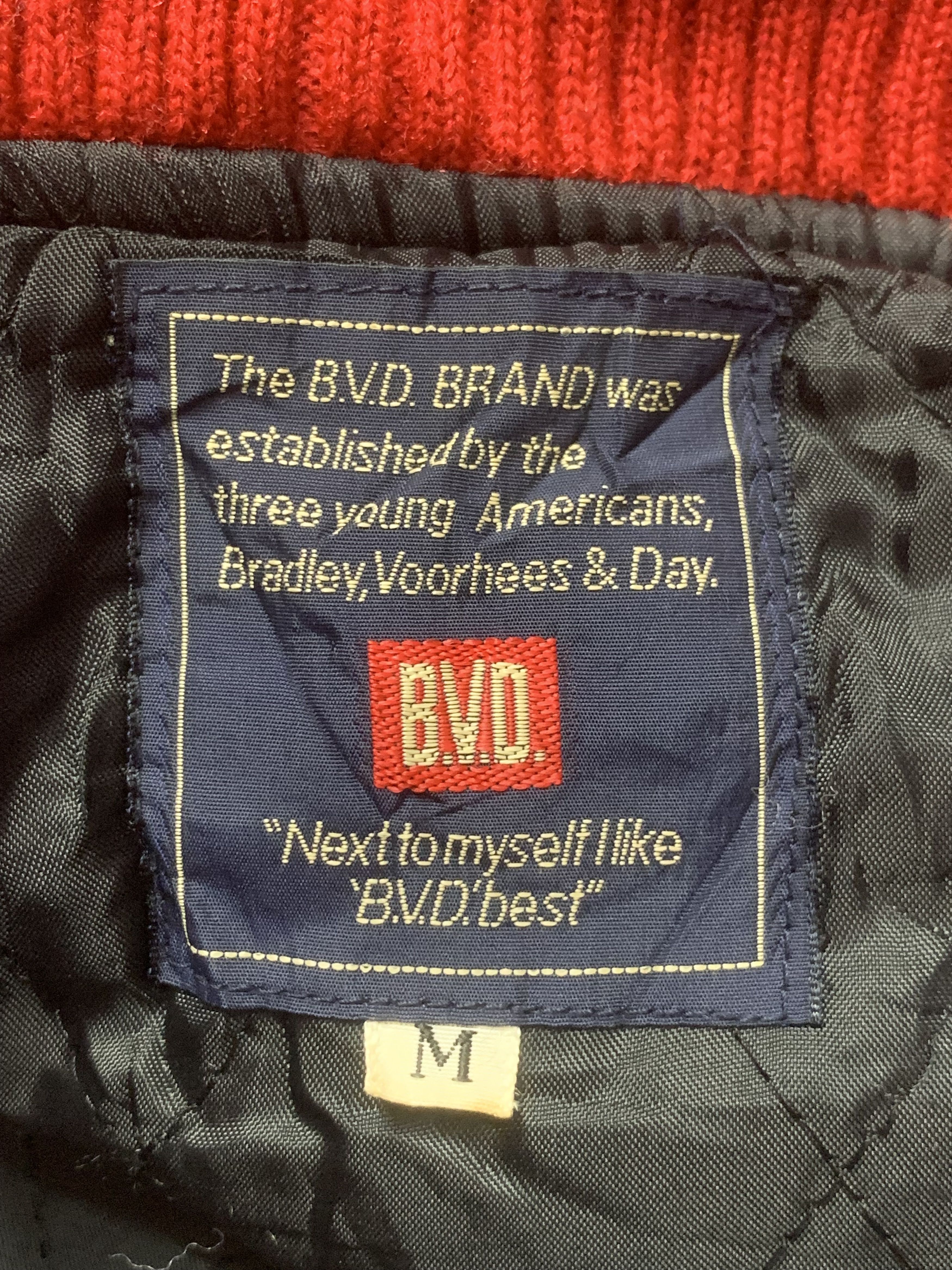 Japanese Brand × Vintage Rare Design Vintage B.V.D Brand Varsity Jackets Size US M / EU 48-50 / 2 - 4 Thumbnail