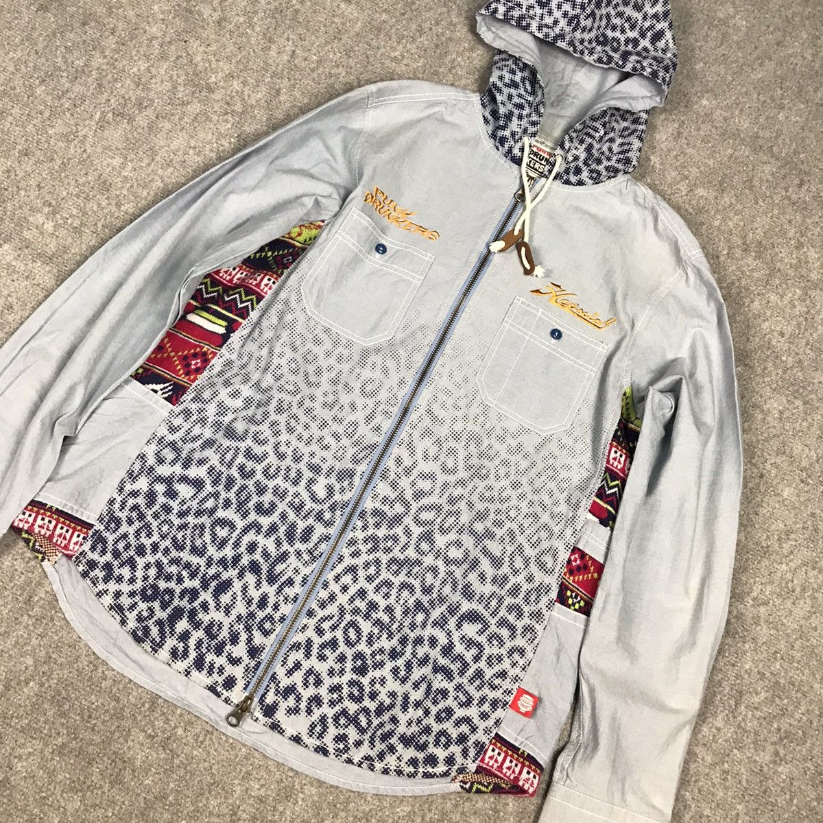 Japanese Brand PUNK DRUN KERS ZIPPER HOODIES JACKET Size US M / EU 48-50 / 2 - 3 Thumbnail