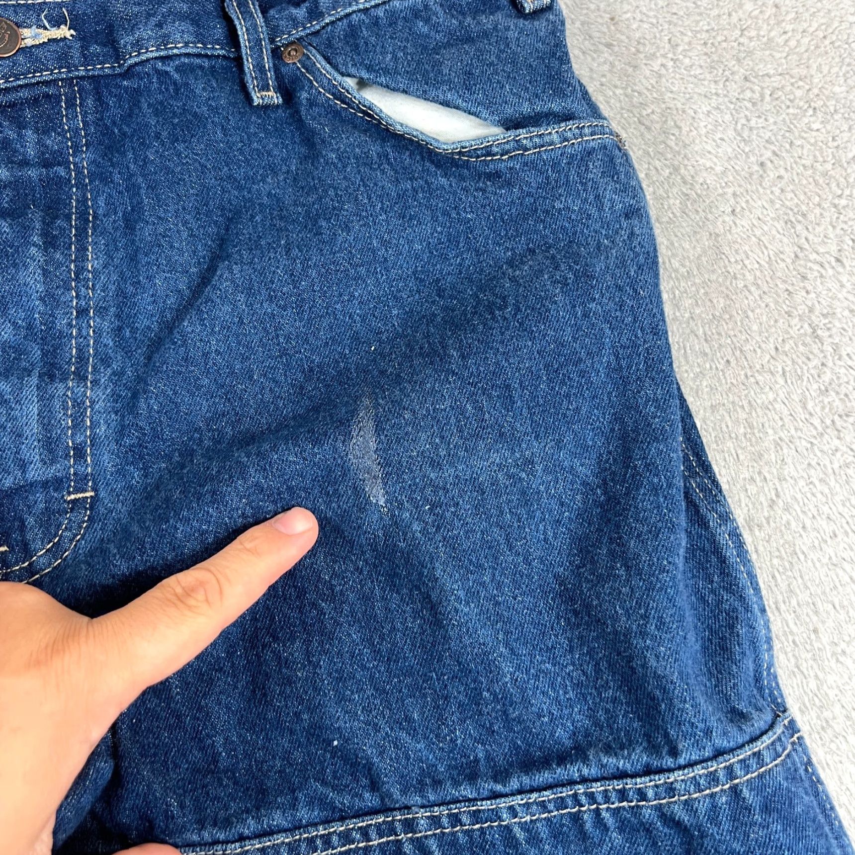 Dickies VINTAGE Dickies Men’s Straight Leg Jeans 38x34 Blue Denim Work Pants Industrial Utility Size US 38 / EU 54 - 4 Thumbnail