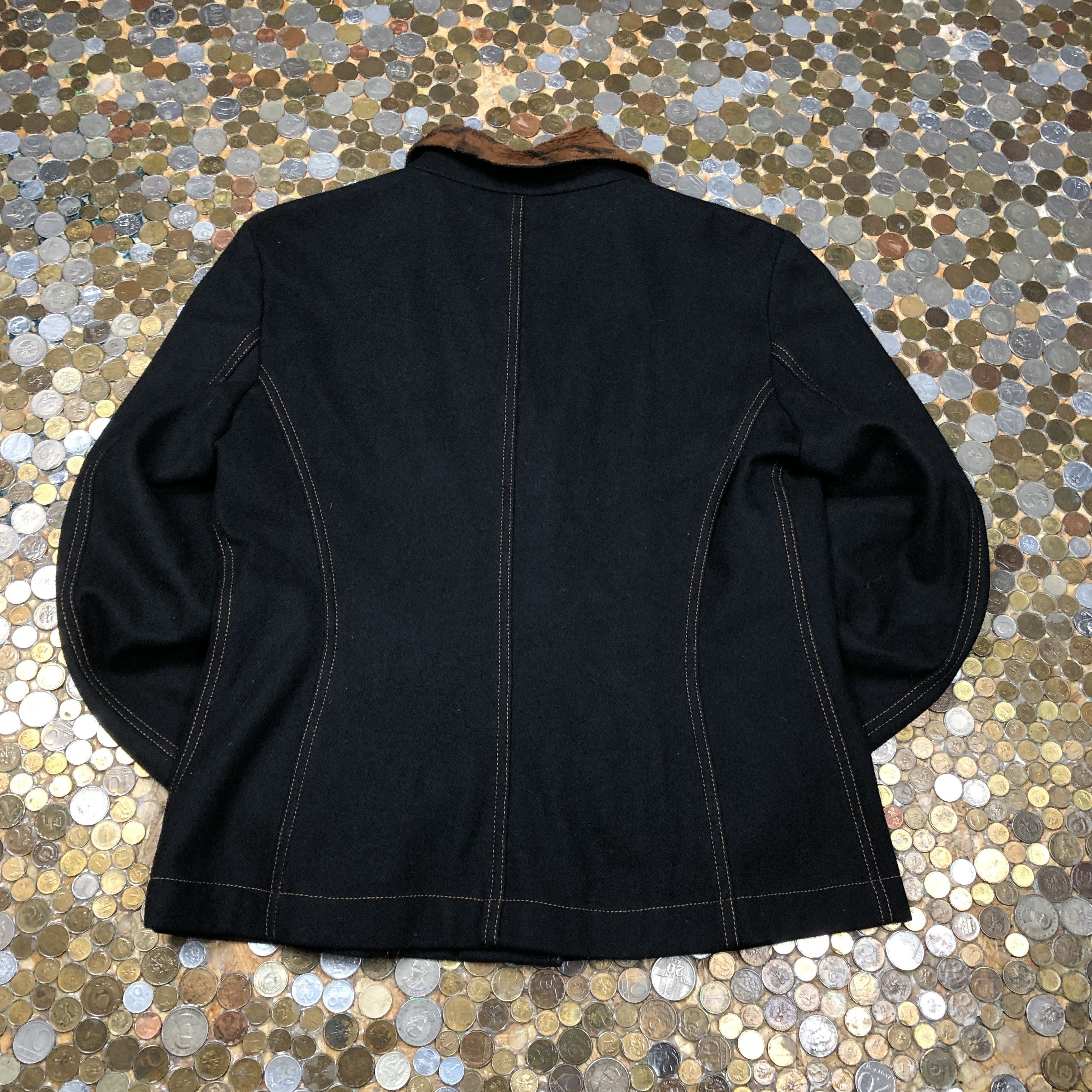 Kenzo Kenzo suit coat blazer Jacket with fur 90's Size M / US 6-8 / IT 42-44 - 4 Thumbnail