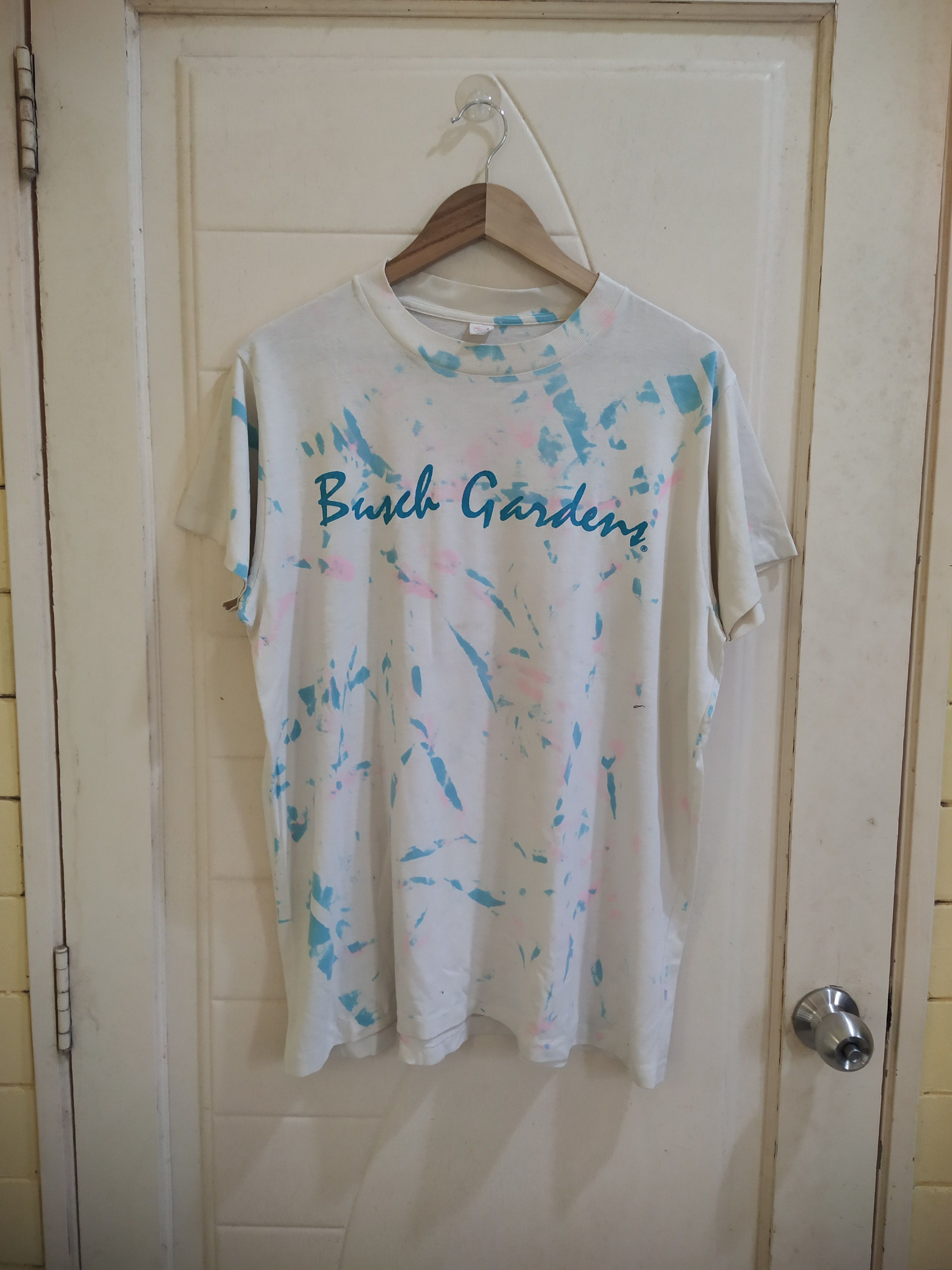 Vintage Busch Gardens tie-dye paint graphic vintage 90's Size US L / EU 52-54 / 3 - 1 Thumbnail