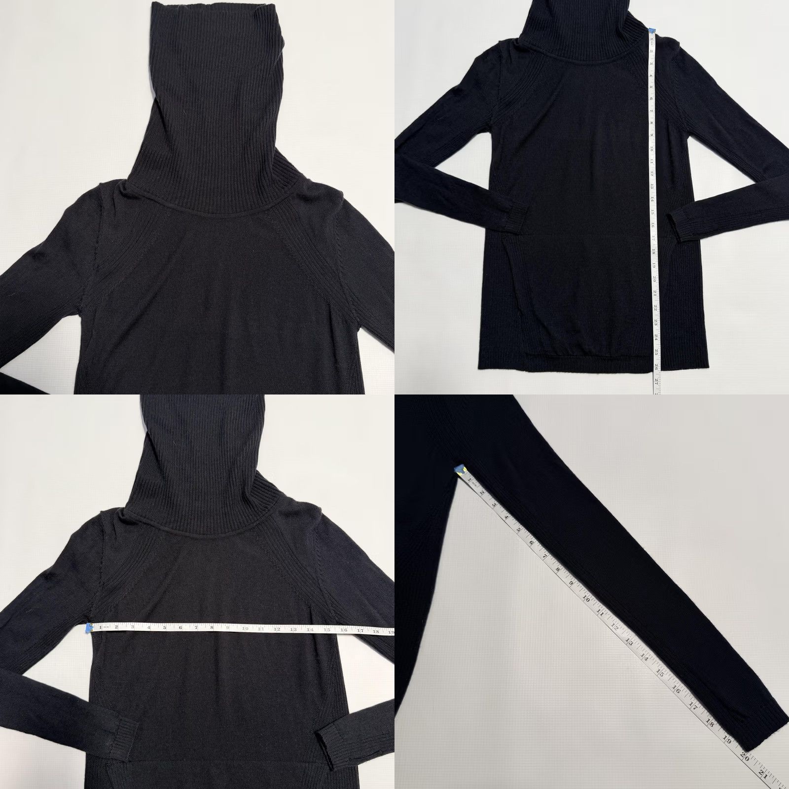 Lululemon Lululemon Sweater Womens Small Black Cowl Turtleneck Long Sleeve Knit Pullover Raglan Logo Size S / US 4 / IT 40 - 8 Thumbnail