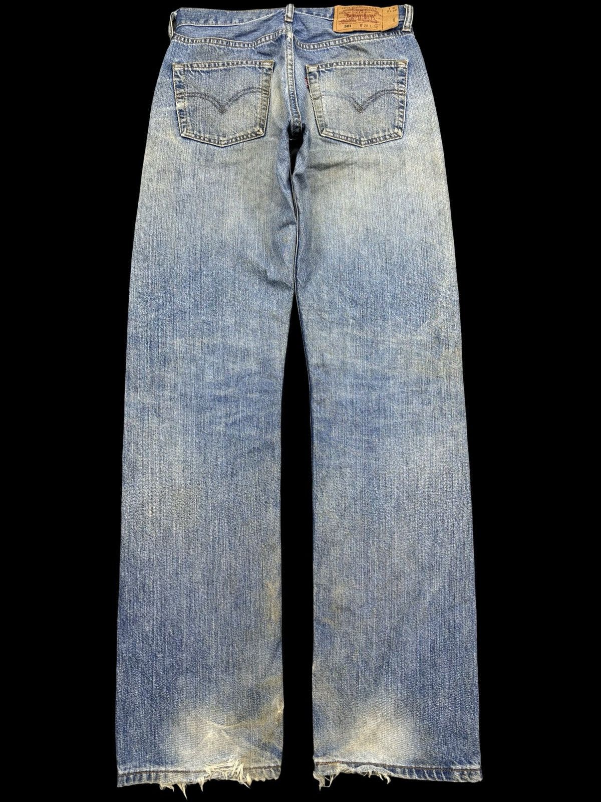 Levi's 💥Thrashed💥Vintage Levis 501 Crazy Rework Denim F823 Size US 28 / EU 44 - 2 Thumbnail