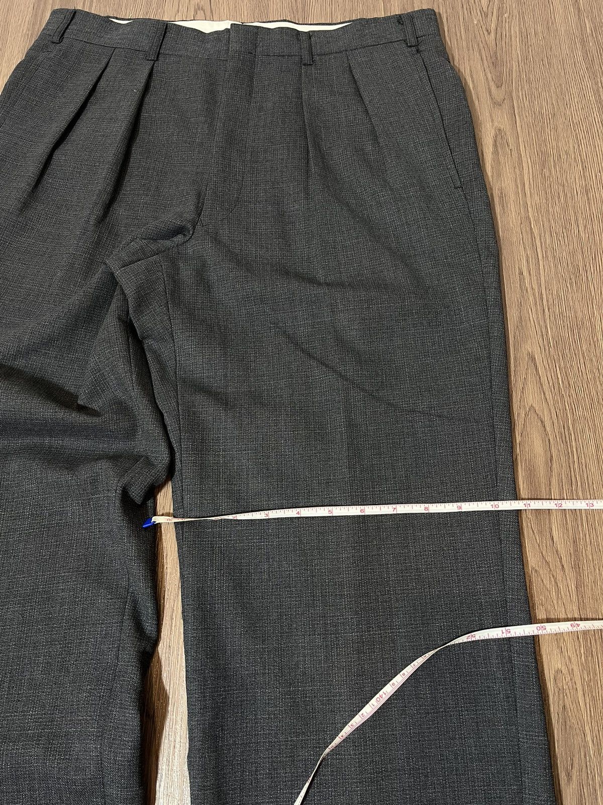 Burberry × Vintage Vintage Burberry Classic Charcoal Trouser Size US 33 - 17 Thumbnail