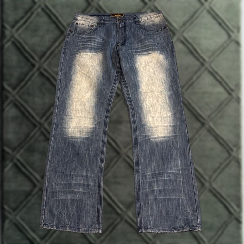 Vintage VINTAGE Halifax Baggy Wide Leg Jeans Denim Blue 38x32 Men Regular Inseam 32 Kings? Size US 38 / EU 54 - 1 Thumbnail