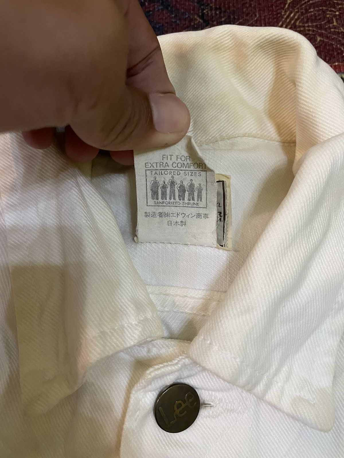 Lee Vintage Lee White Denim Jacket Size US S / EU 44-46 / 1 - 4 Thumbnail