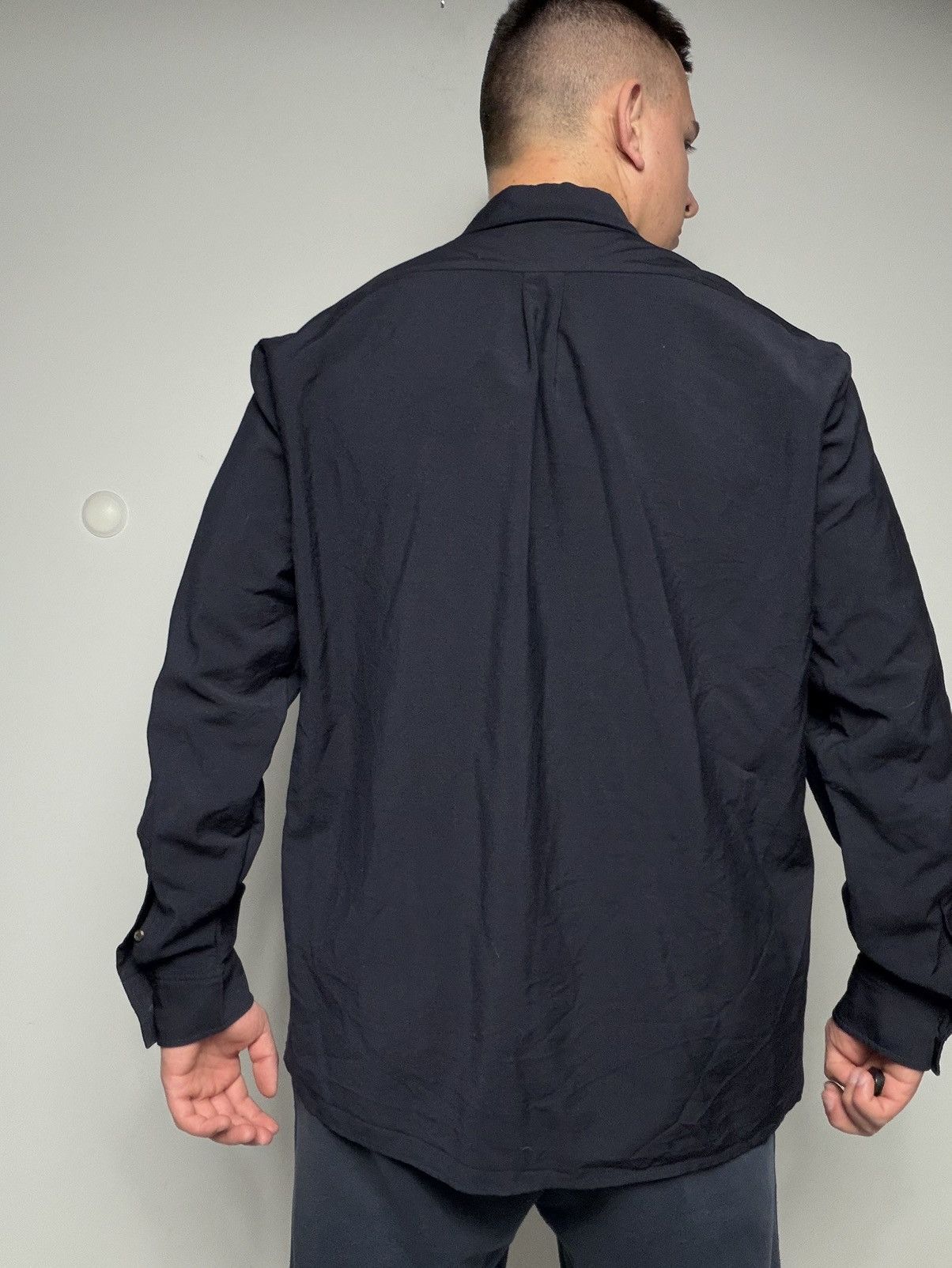 Acne Studios Acne Studios Wool Mohair CPO Shirt Jacket Navy Streetwear Size US L / EU 52-54 / 3 - 4 Thumbnail