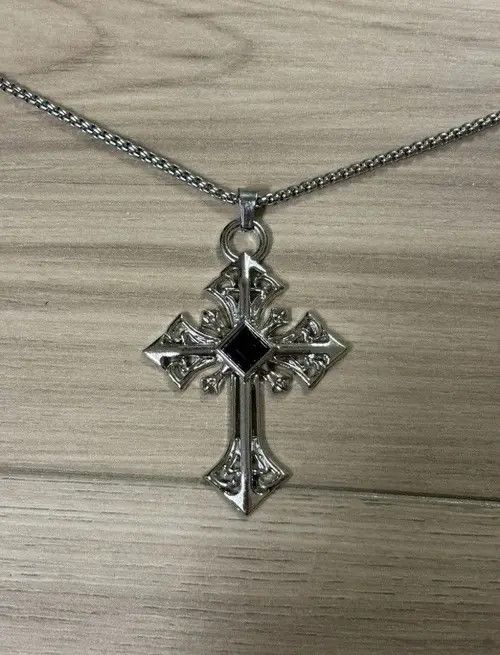 Japanese Brand Black Ore Cross Necklace Size ONE SIZE - 8 Thumbnail