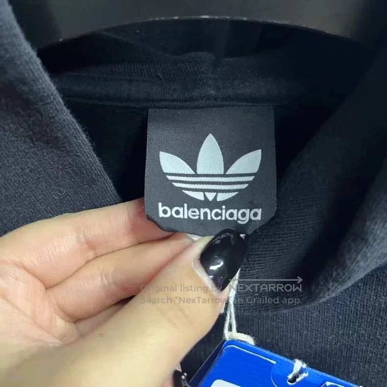 Balenciaga Balenciaga adidas Black Logo Hoodie. Size US M / EU 48-50 / 2 - 3 Thumbnail