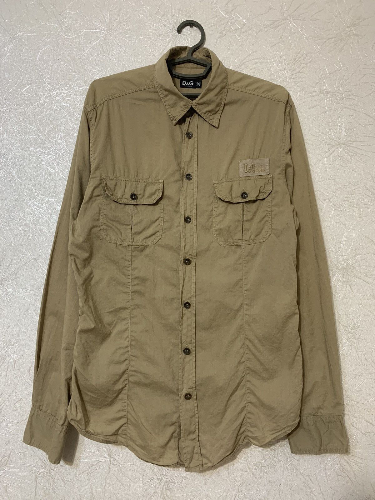 Dolce & Gabbana × Vintage Dolce & Gabbana Vintage Double Pocket Shirt Button Up Size US M / EU 48-50 / 2 - 1 Thumbnail